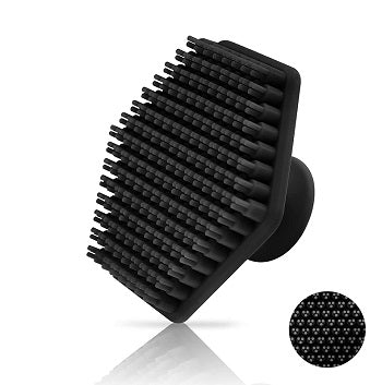 Face Scrubber, Silicone Face Scrubber for Men, Gentle Exfoliator Pad & Massager, Facial Cleansing/Wash Brush - Removes Dead & Dry Skin（Black）